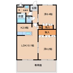 メゾンプレサスの物件間取画像